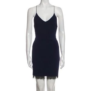 Alice and Olivia Acetate mini dress. Navy. Size 2.